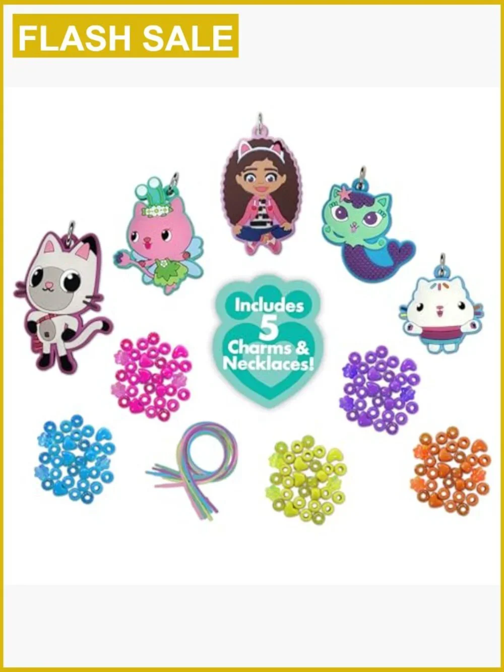 DIY Necklace Craft Kit with Charms & Beads